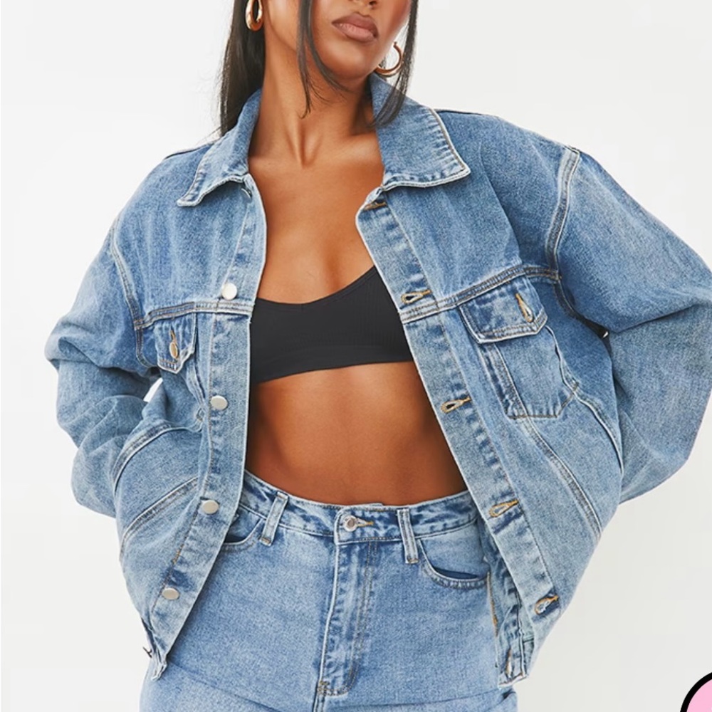 PrettyLittleThing Light Blue Denim Jacket